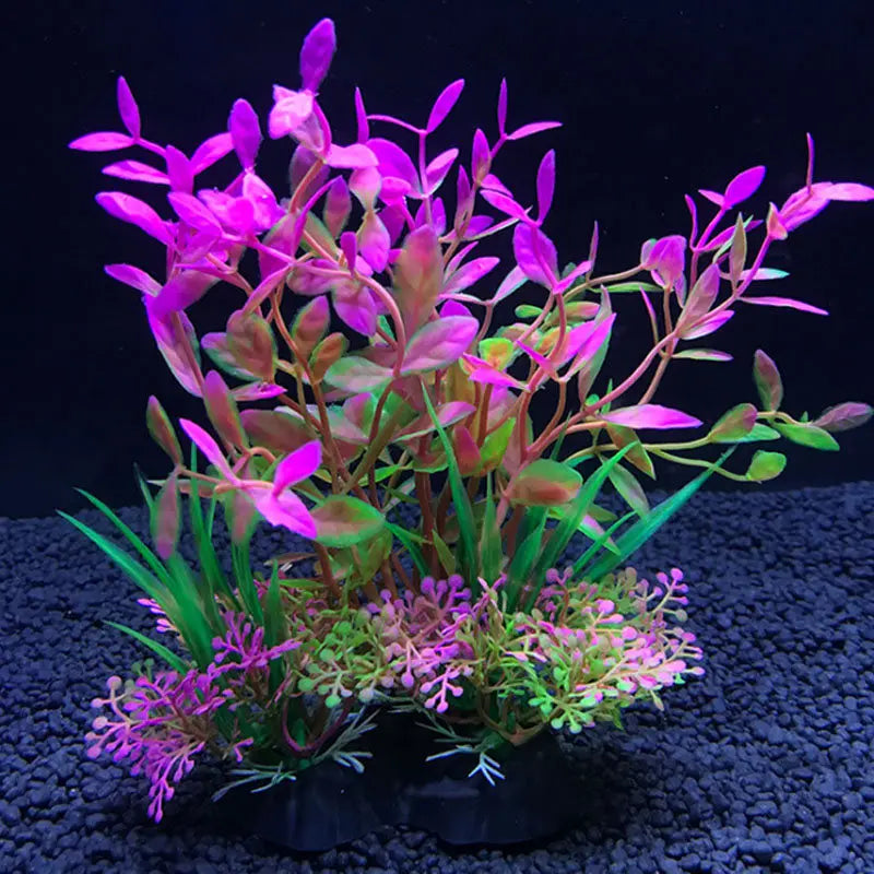 12 sortes de plantes artificielles de décoration d'aquarium