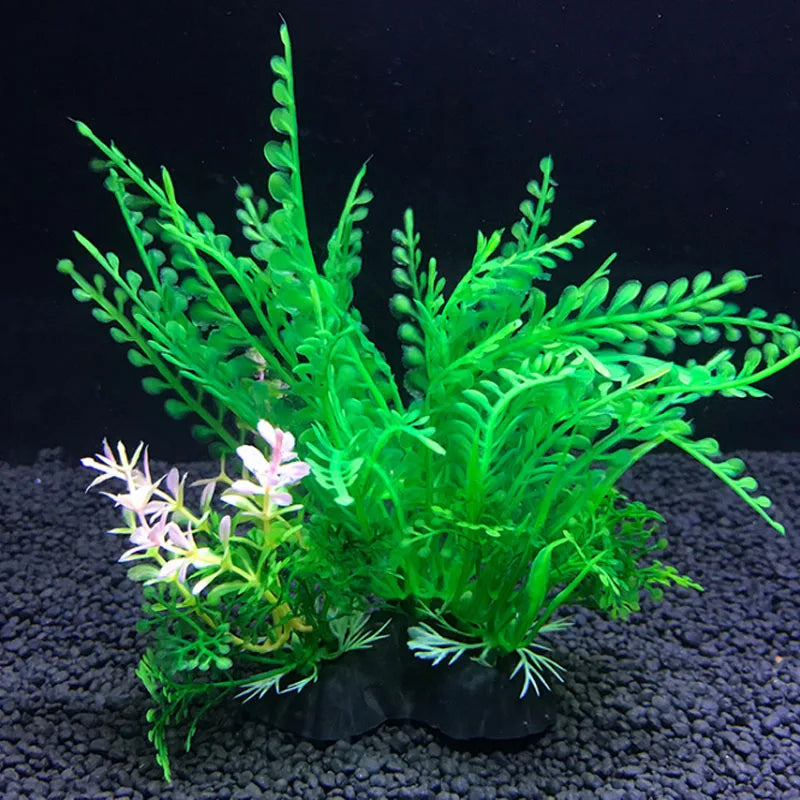 12 sortes de plantes artificielles de décoration d'aquarium