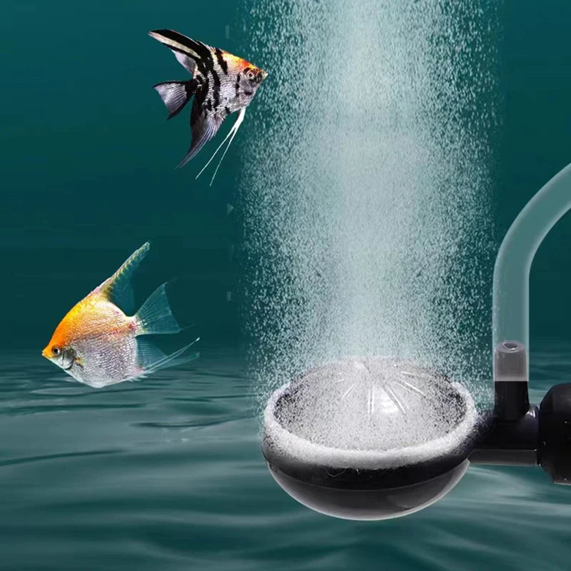 1/2 pièces en plastique Aquarium Air pierre étang réservoir de poissons pompe aérateur hydroponique oxygène Air pierre accessoires avec ventouses