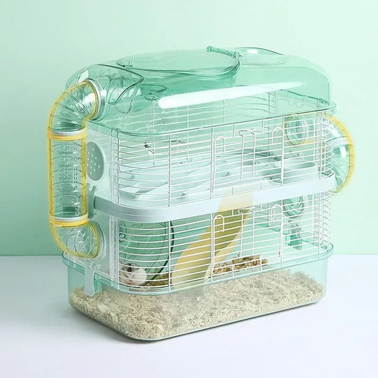 Villa transparente, Double couche, Cage à Hamster