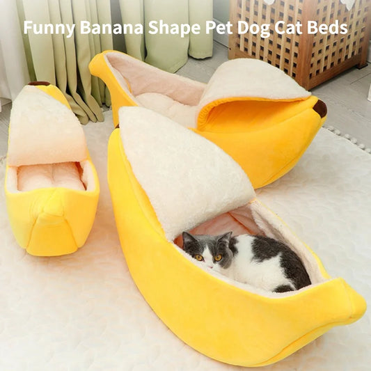 Maison banane, confortable, chaude, durable, pour chats et chiens